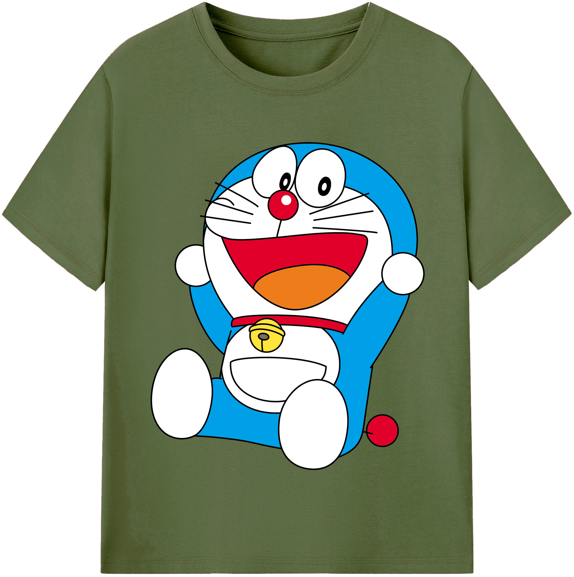 （画像用） ドラえもん Doraemon 綿100％半袖Tシャツ（フロントプリント）
